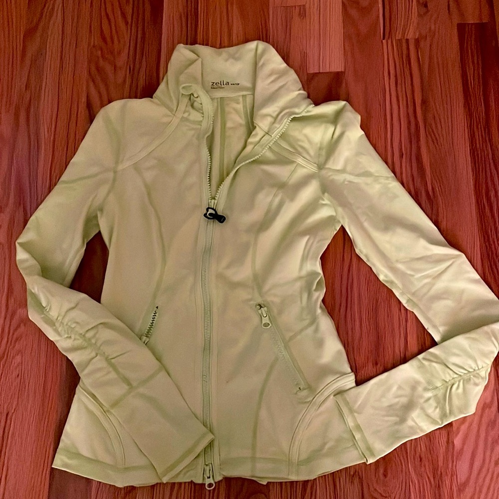 Lime green Zella workout jacket never worn